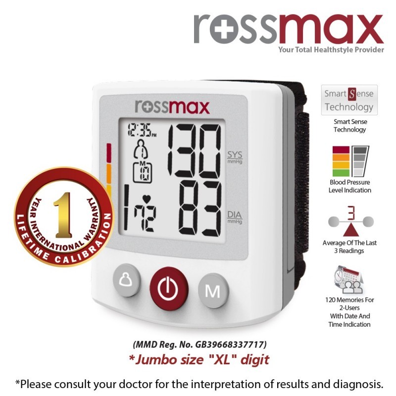 ROSSMAX BQ705 XL riešo kraujospūdžio matuoklis