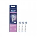 3 Braun Oral-B Sensitive Clean apvalios keičiamos šepetėlių galvutės OralB