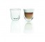 6vnt rinkinys Delonghi Cappuccino dvigubo stiklo puodeliai stikinės 190ml