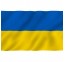 Ukrainos valstybinė vėliava 90x150cm su stiebo mova