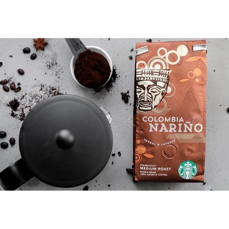 Starbucks Colombia Narino kavos pupelės 250g - Arabika