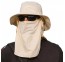 Dykumos skrybėlė nuo saulės kepurė su uždangalu kaklui ir veidui