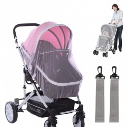 Universalus vaikiško vežimėlio apsauginis tinkliukas nuo uodų - tinklas kūdikių vežimėliams ir lopšiams dovana