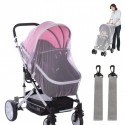 Universalus vaikiško vežimėlio apsauginis tinkliukas nuo uodų - tinklas kūdikių vežimėliams ir lopšiams dovana