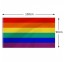 Vaivorykštės Pride vėliava 90x150cm su stiebo mova - LGBT gėjų lesbiečių vėliavos