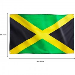 Jamaikos valstybinė vėliava 90x150cm - Jamaica flag