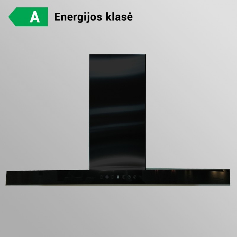 Tecnowind LENS 90 BLACK A CLASS juodas gartraukis su pulteliu